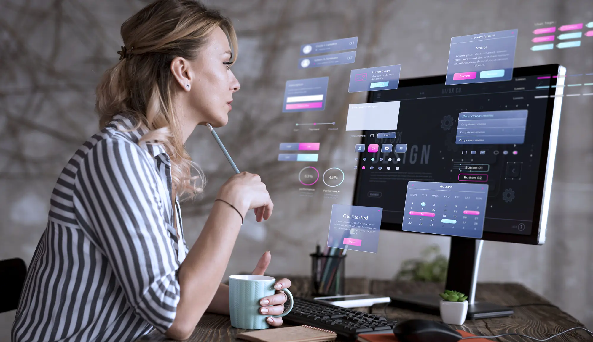 Representação de um software de automação.
